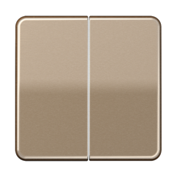 JUNG CD 500/CD plus Бронза Накладка светорегулятора 2-х канального нажимного арт. CD1565.07GB