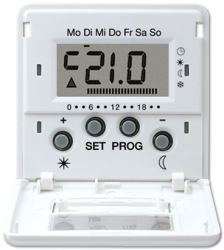 JUNG CD 500/CD plus Черный Дисплей термостата с таймером(мех. UT238E) арт. CDUT238DSW