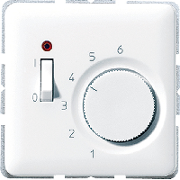 JUNG CD 500/CD plus Платина Термостат комнатный, 10(4)А арт. TRCD231PT