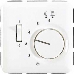 JUNG CD 500/CD plus Белая Накладка регулятора теплого пола (мех.FTR231U) арт. CDFTR231PLWW