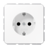 JUNG CD 500/CD plus Белая Розетка с/з безвинт. зажим арт. CD1520WW