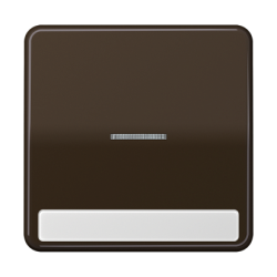 JUNG CD 500/CD plus Коричневый Клавиша 1-я с/п с полем для надписи арт. CD590NAKO5BR
