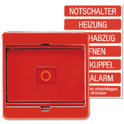 JUNG CD 500/CD plus Красная Клавиша 1-ая с линзой арт. 561GLRT