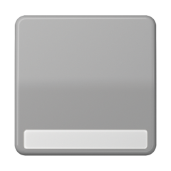 JUNG CD 500/CD plus Серый Клавиша 1-я с полем для надписи арт. CD590NAGR