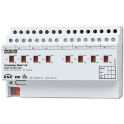 JUNG KNX Актор 8-ми канальный 220V AC 16 A возм ручн упр DIN-рейка арт. 2308.16REGHM