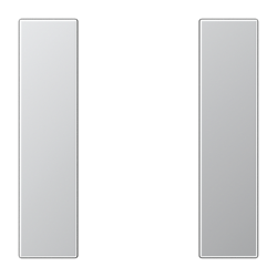 JUNG KNX Алюминий Комплект накладок 1 группы арт. AL2501TSA