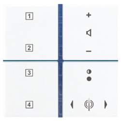 JUNG KNX Бел Набор клавиш для радиоприемника арт. RANA514TSWW