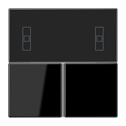 JUNG KNX Набор накладок для комнатного регулятора, черный арт. LS4093TSASW