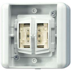 JUNG KNX Клавиша двухкнопочная с BCU, положение Выключатель арт. 8472.01LEDW