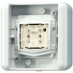 JUNG KNX Клавиша однокнопочная с BCU, положение Выключатель арт. 8471.01LEDW