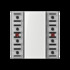 JUNG KNX Кнопочный модуль универсальный 4 группы арт. A5094TSM