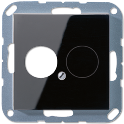 JUNG KNX Kрышка для 2-х акустических гнезд, черный арт. A562SW