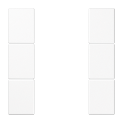 JUNG KNX Набор накладок, на кнопочный модуль 3 группы, белый арт. LS503TSAWW