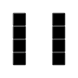 JUNG KNX Набор накладок, на кнопочный модуль 4 группы, черный арт. A504TSASW