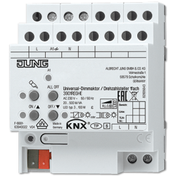 JUNG KNX Светорегулятор 1-канальный 500W арт. 3901REGHE