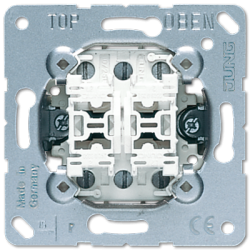JUNG Кнопка сдвоенная без фиксации 10АХ 250V арт. 539U
