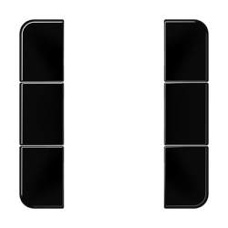 JUNG Комплект накладок 3гр черный арт. CD503TSASW