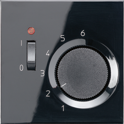 JUNG LS 990 Черный Термостат комнатный, 10(4)А арт. TRLS231SW