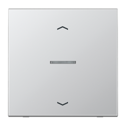 JUNG LS 990 Алюминий Накладка нажимного электронного жалюзийного выключателя арт. AL5232