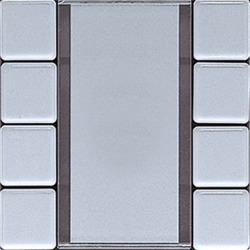 JUNG LS 990 Алюминий Радиопередатчик настенный 4канальный арт. AL44F