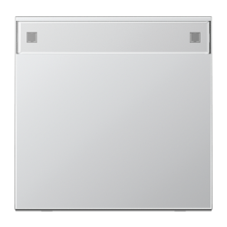 JUNG LS 990 Алюминий Клавиша 1-я с полем для надписи арт. AL2990NA