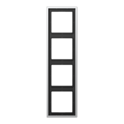 JUNG LS 990 Алюминий Рамка 4-ая арт. AL2984