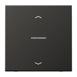 JUNG LS 990 Антрацит Накладка нажимного электронного жалюзийного выключателя арт. AL5232AN