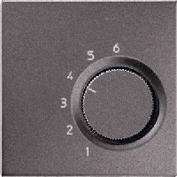 JUNG LS 990 Антрацит Накладка термостата комнатного(мех TR236U,TR246U) арт. ALTR236PLAN