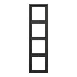 JUNG LS 990 Антрацит (лакир. алюминий) Рамка 4-ая арт. AL2984AN