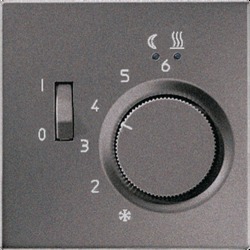 JUNG LS 990 Антрацит Регулятор теплого пола, 10(4)А арт. FTRAL231AN