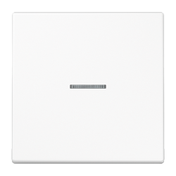 JUNG LS 990 Бел Накладка светорегулятора/выключателя нажимного с ДУ (радио) с индикацией арт. LS1561.07FKOWW