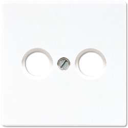 JUNG LS 990 Белая Накладка TV-FM розетки арт. LS990TVWW