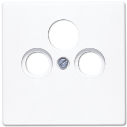 JUNG LS 990 Белая Накладка TV-SAT-FM розетки арт. LS990SATWW