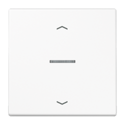 JUNG LS 990 Бел Накладка нажимного электронного жалюзийного выключателя арт. LS5232WW