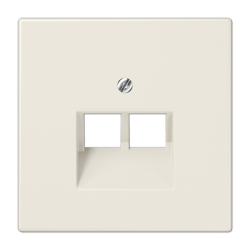 JUNG LS 990 Беж Накладка 2-ой наклонной ТЛФ/комп розетки арт. LS969-2UA