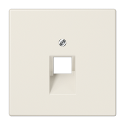 JUNG LS 990 Бежевая Накладка 1-ой наклонной ТЛФ/комп розетки арт. LS969-1UA