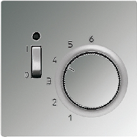 JUNG LS 990 Блестящий хром Накладка регулятора теплого пола(мех.FTR231U) арт. GCRFTR231PL