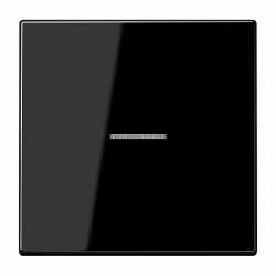 JUNG LS 990 Черный Накладка светорегулятора/выключателя нажимного с ДУ (радио) с индикацией арт. LS1561.07FKOSW