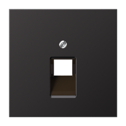 JUNG LS 990 Dark Накладка 1-ой наклонной ТЛФ/комп розетки арт. AL2969-1UAD