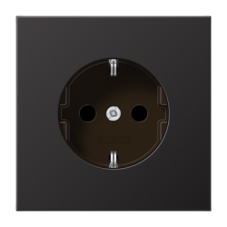 JUNG LS 990 Dark Розетка с/з безвинт. зажим арт. AL1520D
