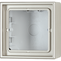 JUNG LS 990 Edelstahl Коробка для наклядного монтажа 1-ая арт. ES2581A-L