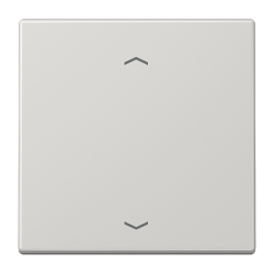 JUNG LS 990 Светло-серый Накладка нажимного электронного жалюзийного выключателя с ДУ (радио) арт. LS5232FLG