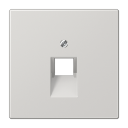 JUNG LS 990 Светло-серый Накладка 1-ой наклонной ТЛФ/комп розетки арт. LS969-1UALG
