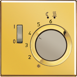 JUNG LS 990 Золото Регулятор теплого пола, 10А арт. FTRLS231GGO