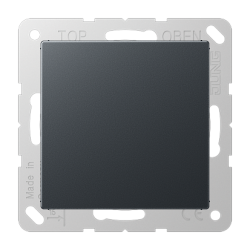 JUNG Матовый антрацит Крышка без отверстий арт. A594-0ANM