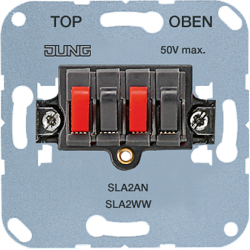 JUNG Мех Антрацит Аудиорозетка (стерео) арт. SLA2AN