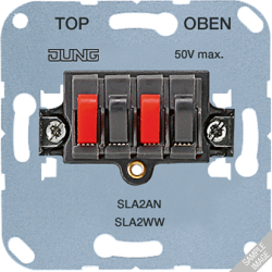 JUNG Мех Аудиорозетка (стерео) Белый арт. SLA2WW