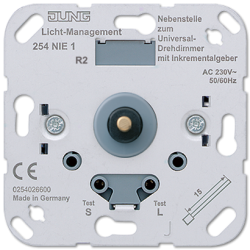 JUNG Мех Дополнительного управления светорегулятором 254 UDIE арт. 254NIE1
