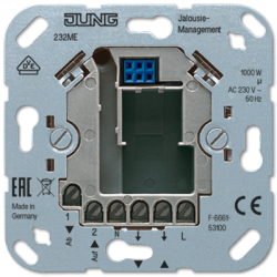 JUNG Мех Электронный жалюзийный выключатель универсальный(требуется нейтраль) арт. 232ME