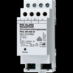 JUNG Мех Универсальный усилитель мощности светорегуляторов 200-500 Вт, на DIN-рейку,4 мод арт. ULZ1215REG